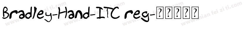 Bradley-Hand-ITC reg字体转换